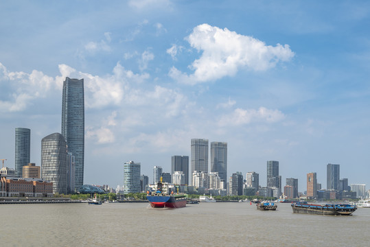 上海黄浦江建筑风光