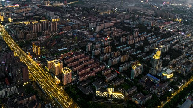 雨后的中国长春城市景观