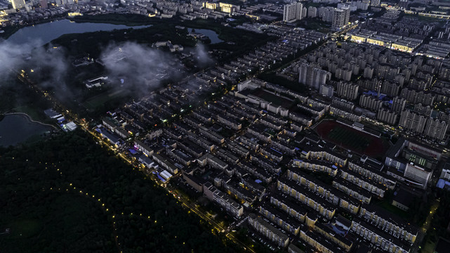 雨后的中国长春城市景观