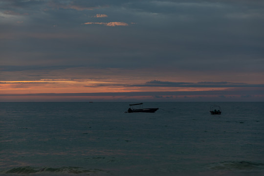 海边日落