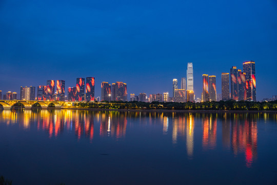 湖南长沙夜景灯光秀