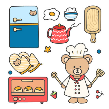 手帳貼紙廚具廚師