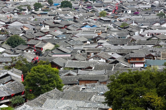 丽江古城全景