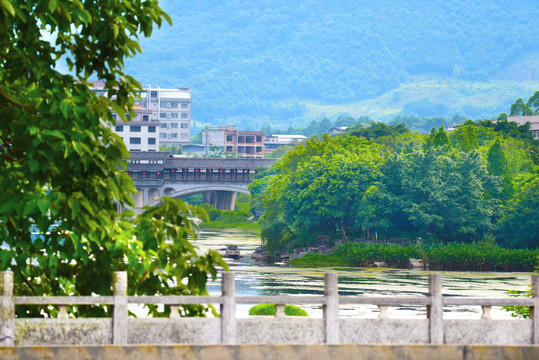 桂林灵川甘棠江风光