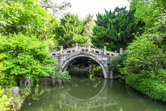 上海醉白池公园石桥