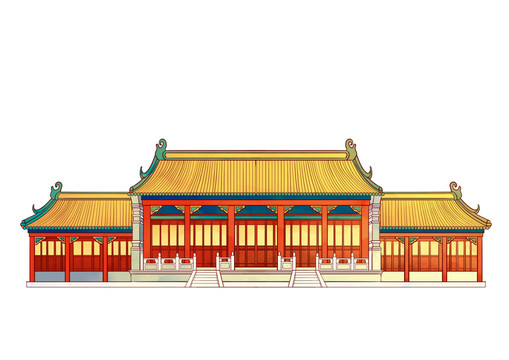 沈陽地標(biāo)古建筑免摳崇政殿