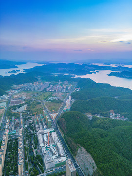 千岛湖珍珠半岛区块航拍