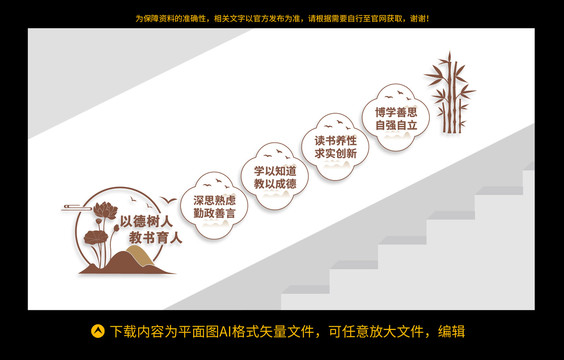 校園樓梯文化墻