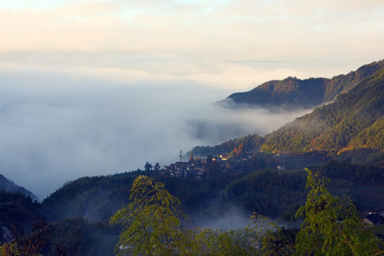 松阳西坑古村