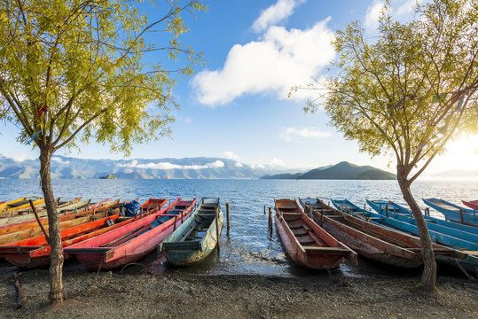 泸沽湖美景