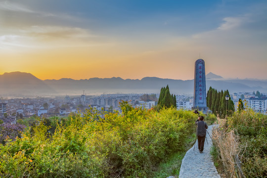 黟县东岳山日出