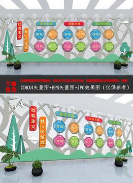 校園社會主義核心價值觀文化墻