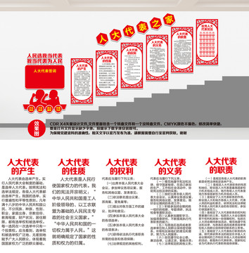 人大代表樓梯文化墻