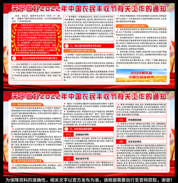 農(nóng)民豐收節(jié)有關(guān)工作的通知