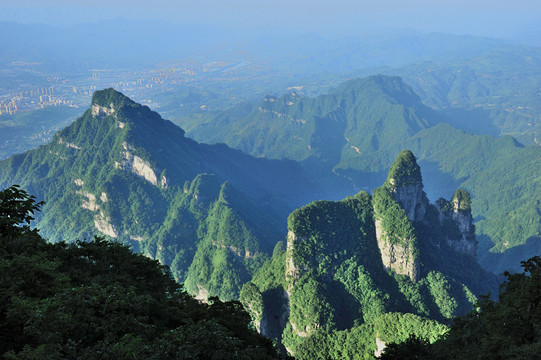 湖南张家界天门山景观