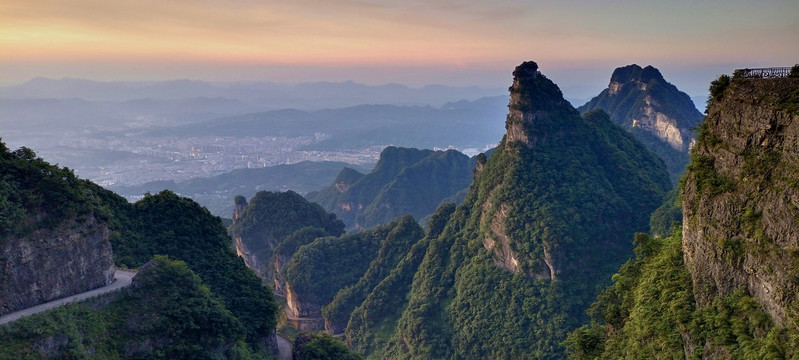 湖南张家界天门山景观