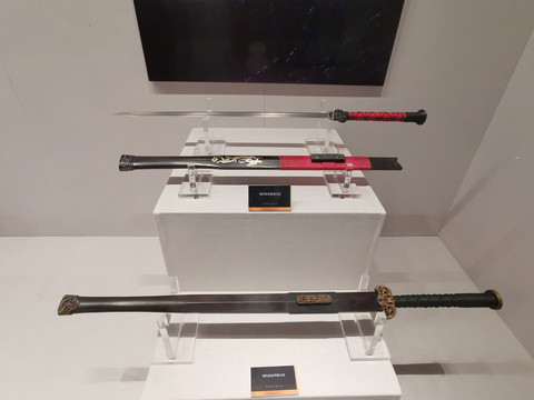中国剑文化展櫑具剑镶龙汉剑