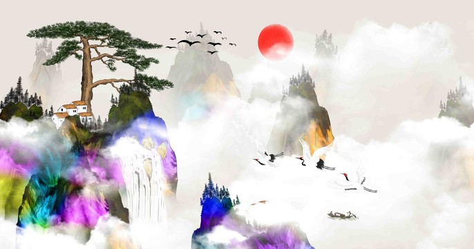 水墨山水畫
