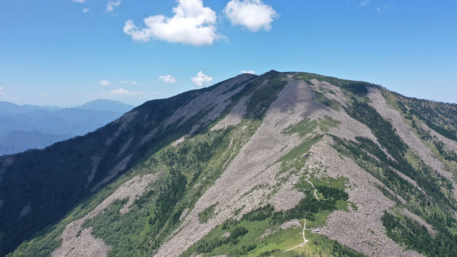 航拍秦岭朱雀森岭公园冰晶顶