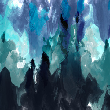 水墨暈染背景