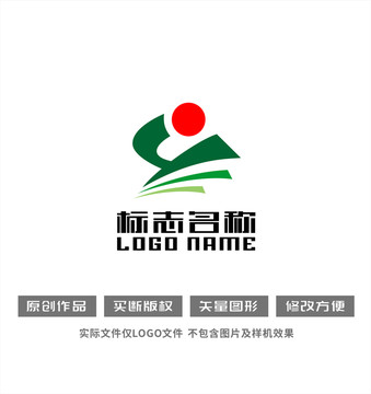 人紅日教育農(nóng)業(yè)食品logo