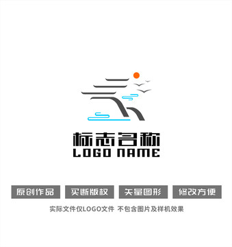 古建筑標志logo