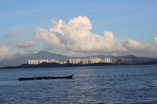 滨海城市风光