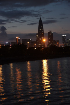 都市夜景深圳湾夜景