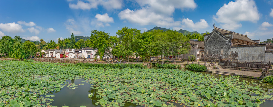 呈坎永兴湖全景图