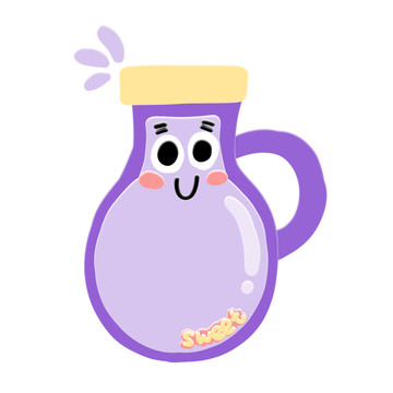 紫色水杯對話框