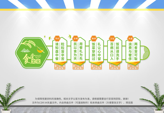 食堂文化墻