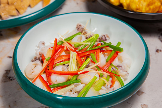 白灼鮮魷