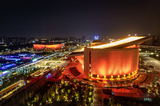 郑州博物馆夜景