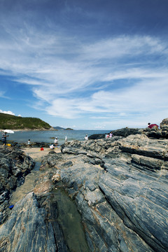 盐洲岛杨屋海难风光