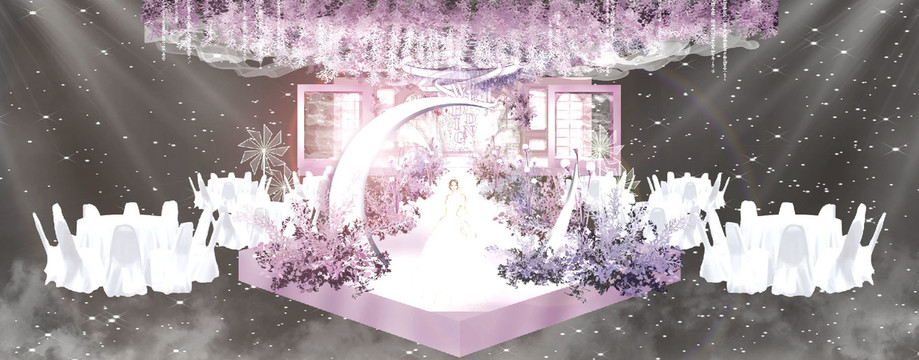 紫色仙氣夢幻城堡婚禮