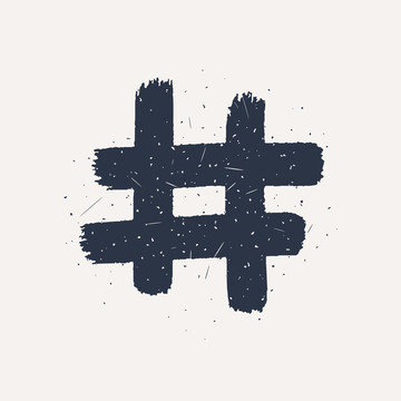 颗粒笔刷Hashtag插图