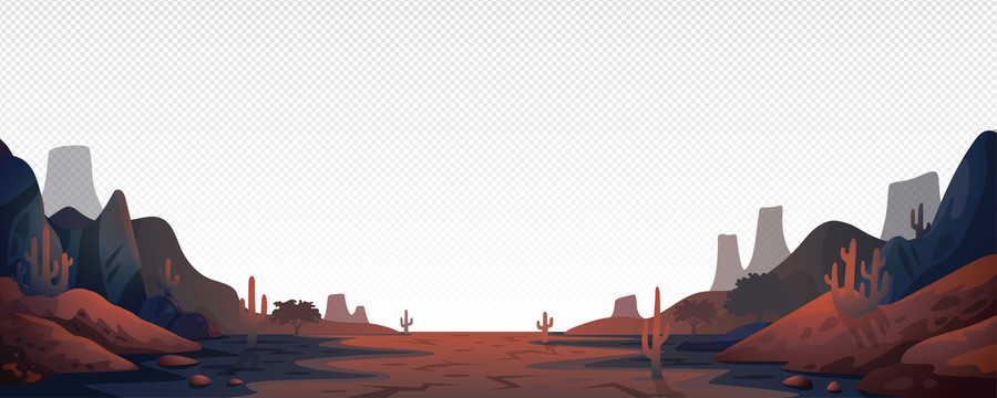 干枯沙漠景观插图