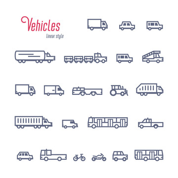 多款交通工具 汽車圖標(biāo)