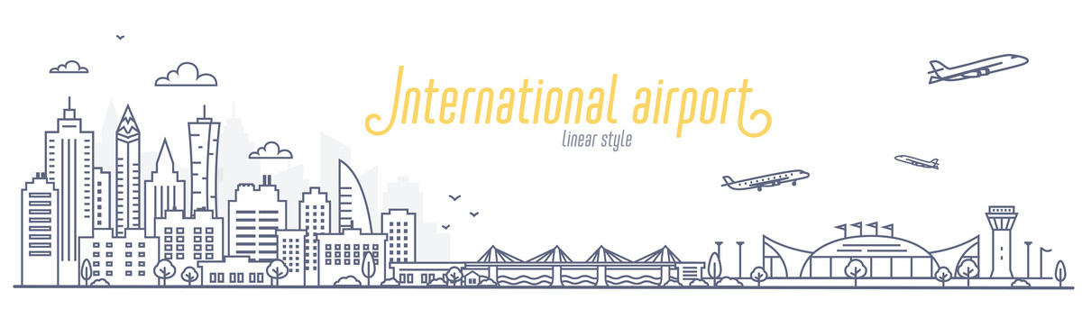 现代城市国际机场插图