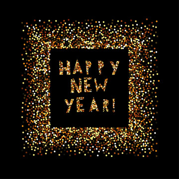 亮片方框新年賀圖