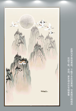 中国风水墨山水画