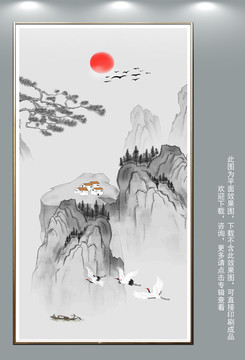 酒店山水畫