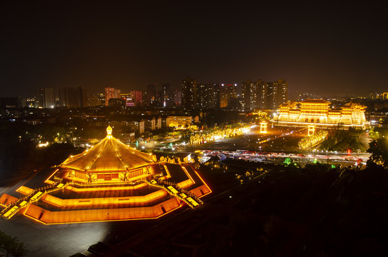 隋唐城夜景