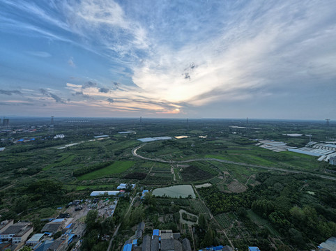 合肥城市风光全景航拍