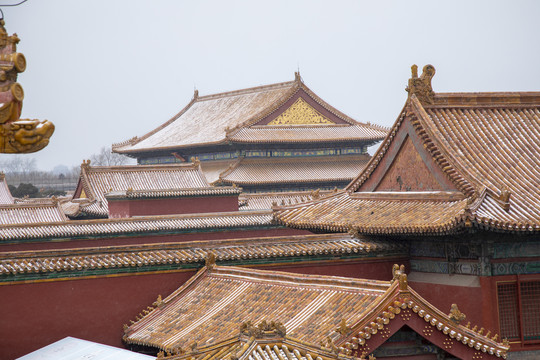 雪景北京故宫