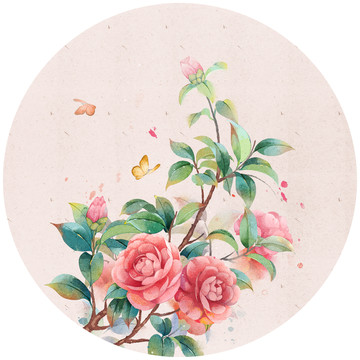 古風(fēng)山茶花