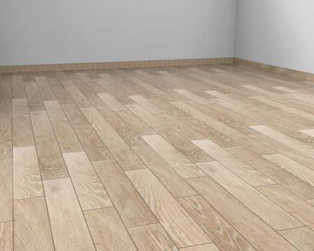 高清浅色木地板客厅