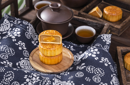 中国传统节日中秋节美食月饼