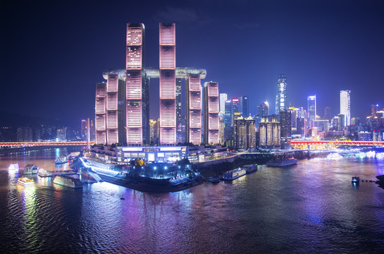 重庆朝天门夜景