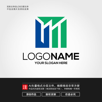 M字母LOGO